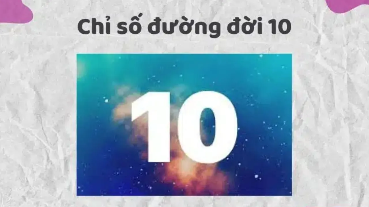 chỉ số đường đời 10