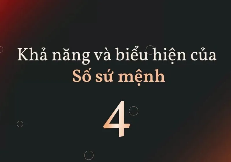 chỉ số sứ mệnh số 4