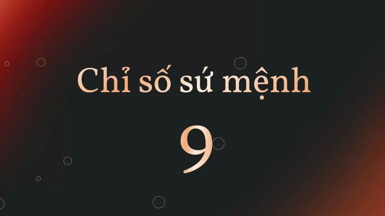 chỉ số sứ mệnh 9
