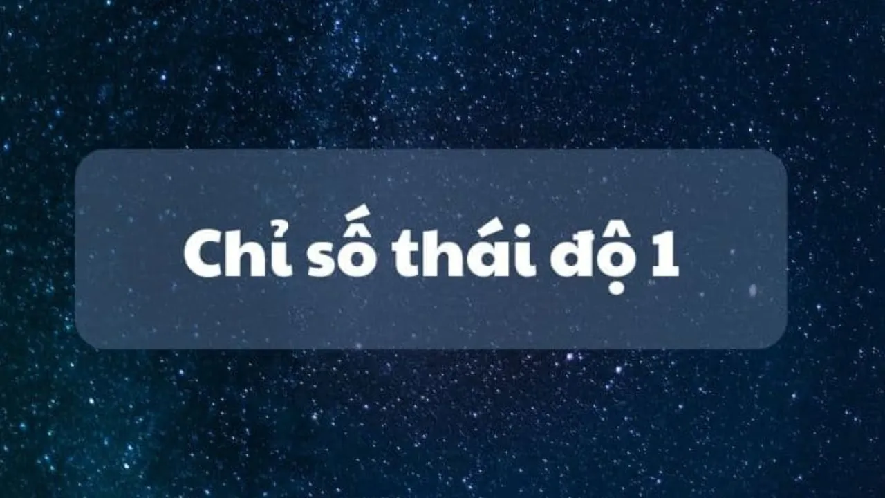 chỉ số thái độ 1